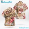 Exclusive Rolling Stones Floral Summer Aloha Hawaiian Shirt
