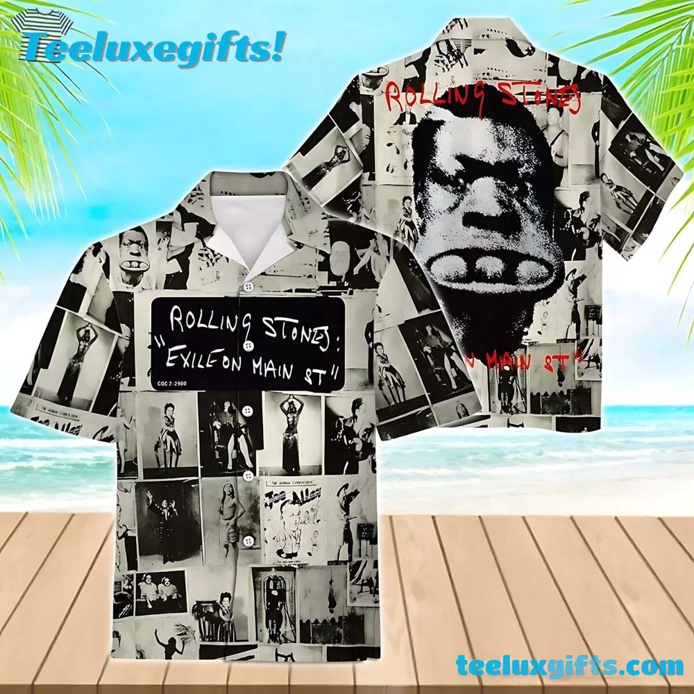 Exile On Main St Rolling Stones Summer Aloha Hawaiian Shirt