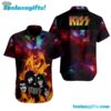 Fall In Love With Kiss Band Summer Aloha Hawaiian Shirt