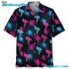 Flamingo Retro Neon Hawaiian Shirt