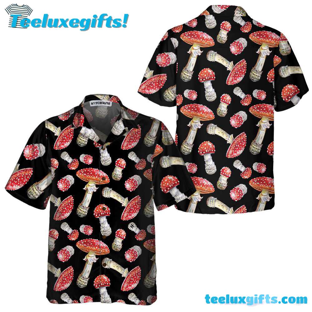 Fly Agaric Mushroom Hawaiian Shirt