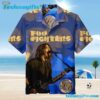 Foo Fighters Blue Performance Hawaiian Shirt