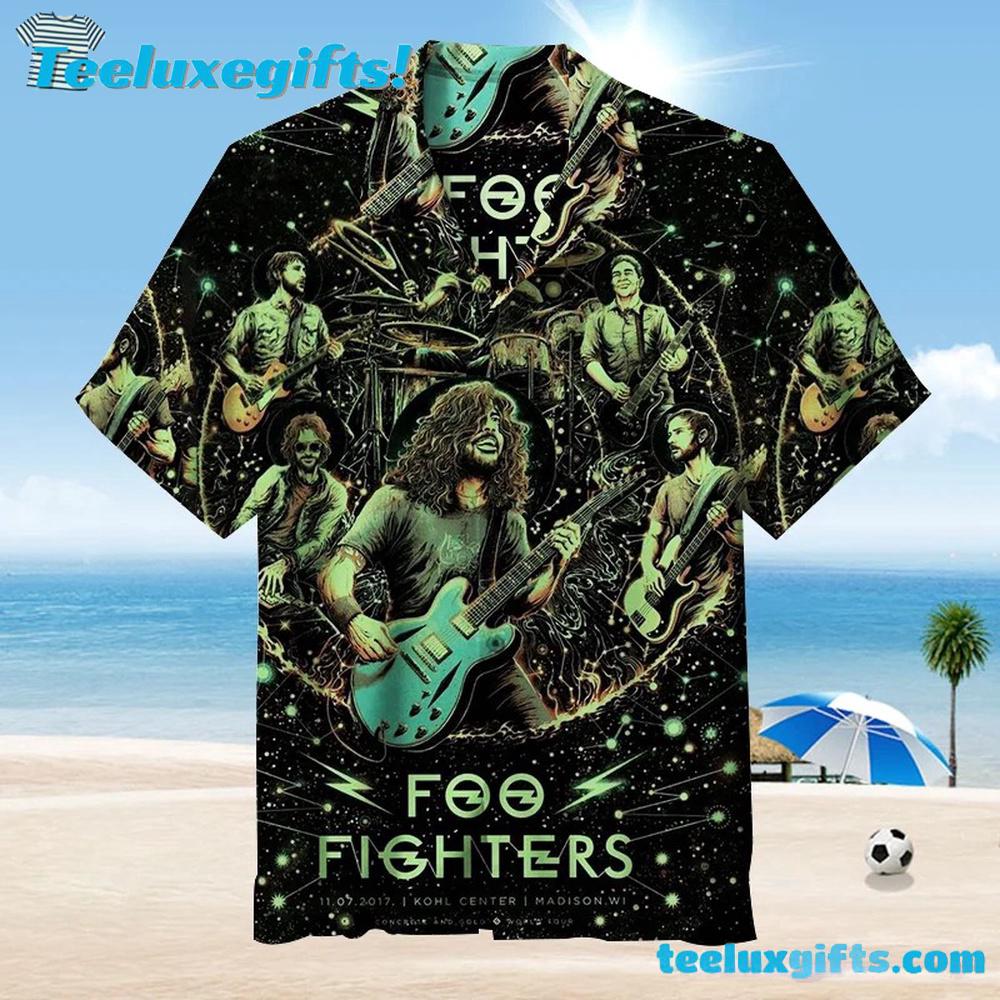 Foo Fighters Cosmic Rock Performance Summer Aloha Hawaiian Shirt