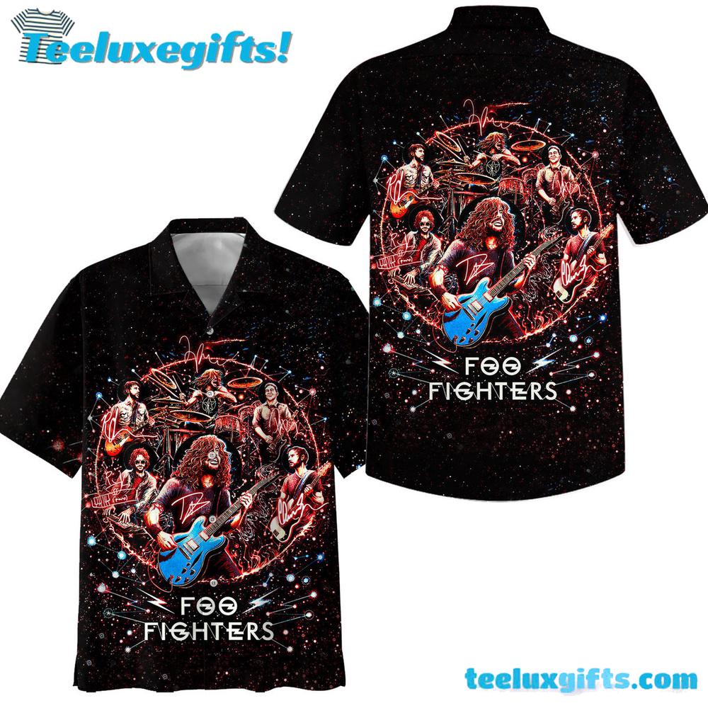 Foo Fighters Galaxy Summer Aloha Hawaiian Shirt
