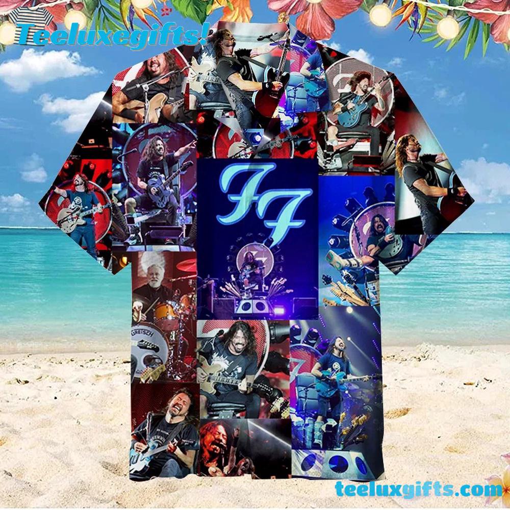 Foo Fighters Live Performance Collage Hawaiian Shirt