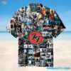 Foo Fighters Memorable Moments Tribute Photo Collage Summer Aloha Hawaiian Shirt