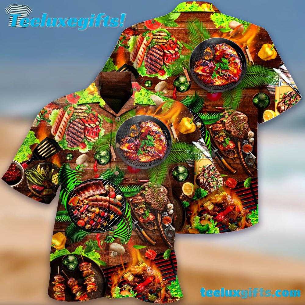 Food Love Fresh BBQ Hawaiian Shirt