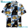Funny Black Cat Taco Blue Hawaiian Shirt