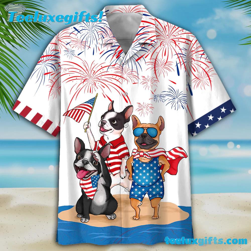 Funny French Bulldog Hawaiian Shirt