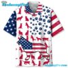 German Shepherd Usa Flag Hawaiian Shirt