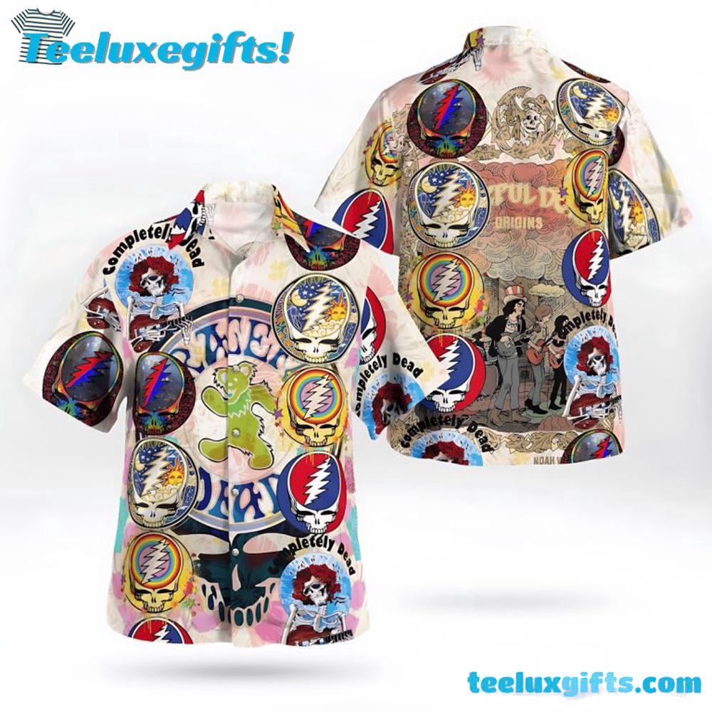 Grateful Dead Vintage Collage Hawaiian Shirt