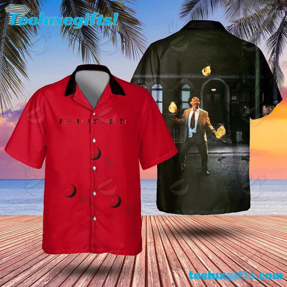 Great Rock Band Rush Hold Your Fire Summer Aloha Hawaiian Shirt