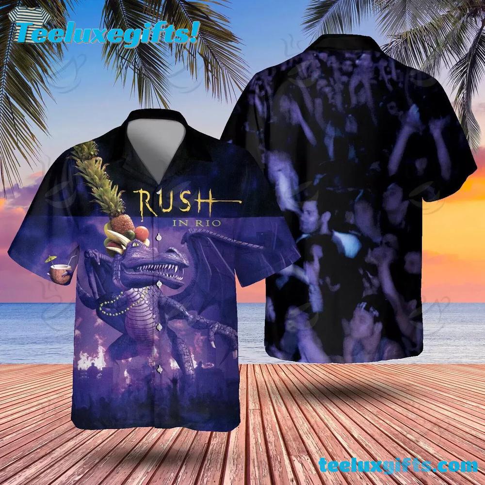 Great Rock Band Rush In Rio Summer Aloha Hawaiian Shirt