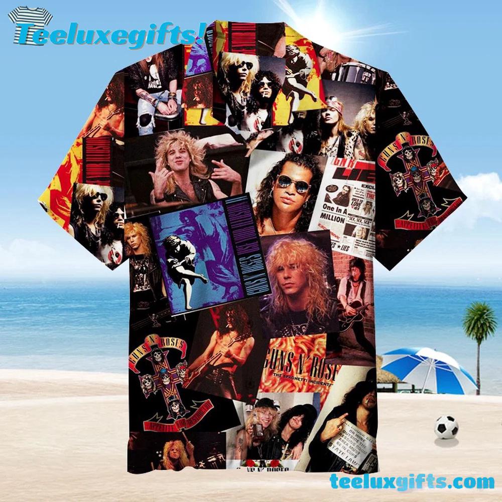 Guns N' Roses Amazing Legends Collage Summer Aloha Hawaiian Shirt