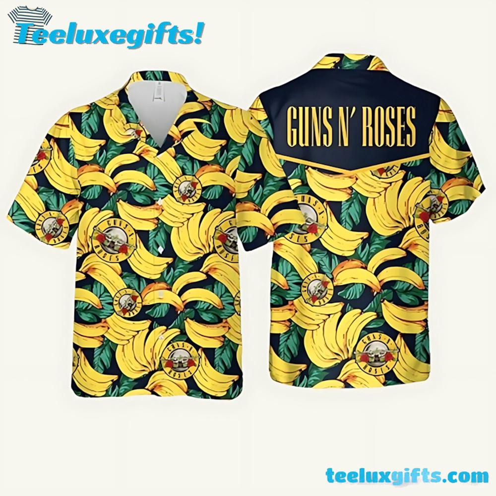 Guns N Roses Banana Summer Aloha Hawaiian Shirt