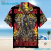 Guns N' Roses Flaming Skull Band Summer Aloha Hawaiian Shirt