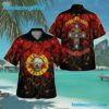 Guns N' Roses Floral Skull Summer Aloha Hawaiian Shirt