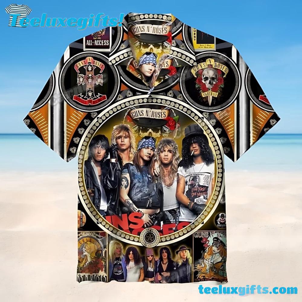 Guns N' Roses Golden Era Summer Aloha Hawaiian Shirt