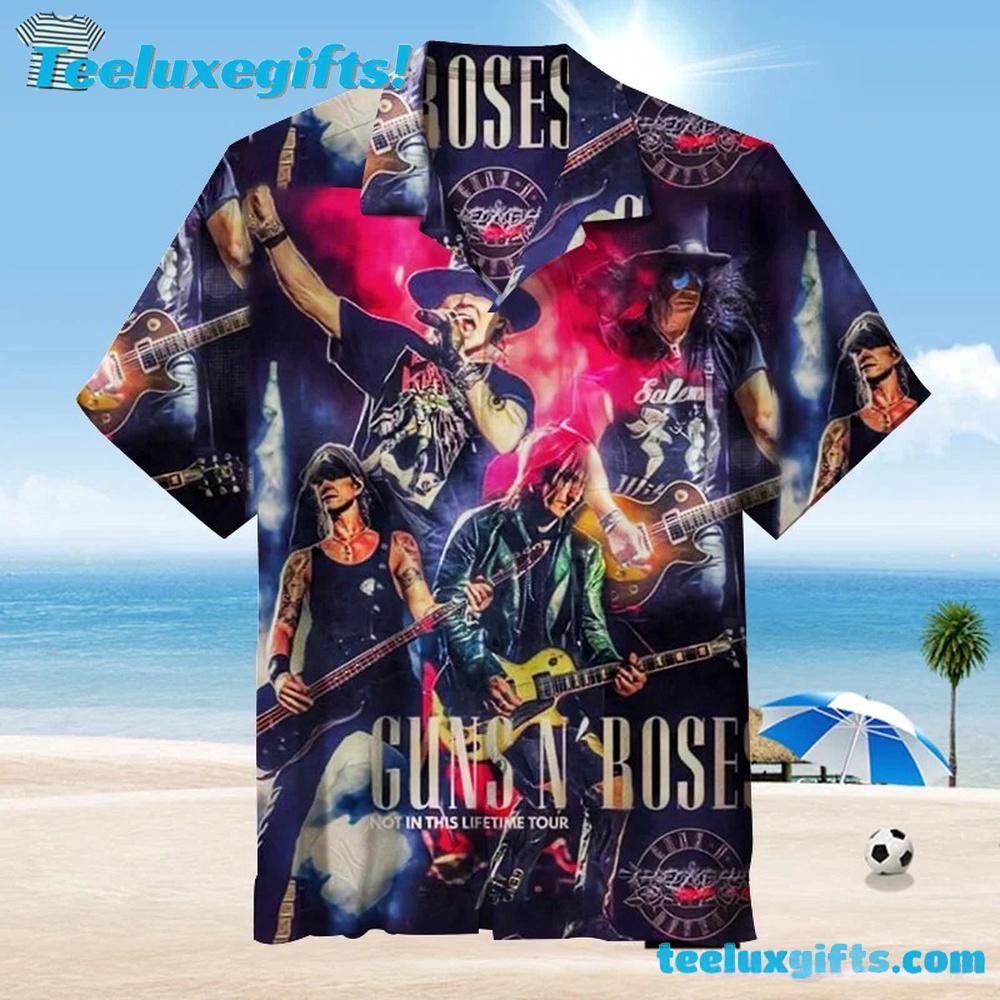 Guns N' Roses Live Stage Summer Aloha Hawaiian Shirt