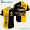 Guns N Roses Logo Rock Band Tropical Summer Aloha Hawaiian Shirt
