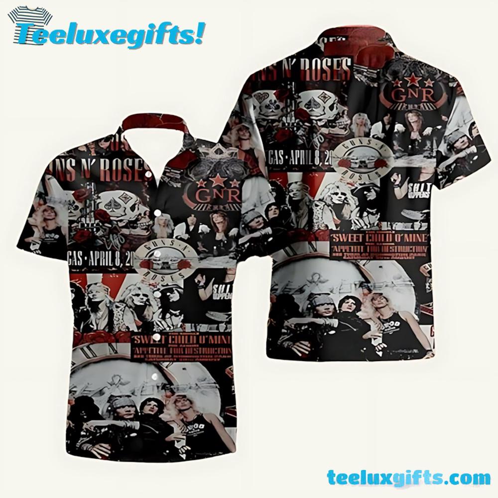 Guns N Roses Member Of Band Summer Aloha Hawaiian Shirt