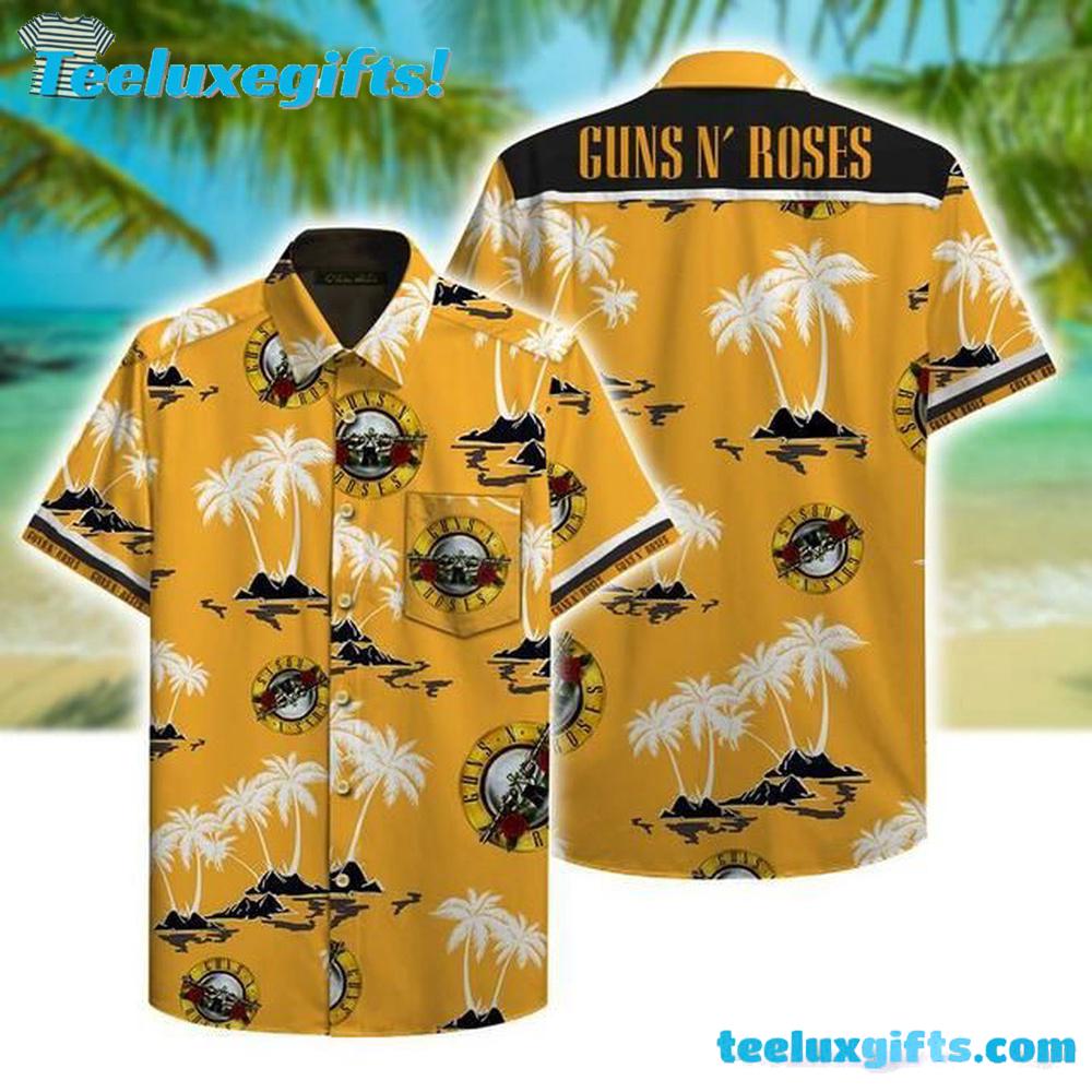 Guns N’ Roses Paradise City Beach Summer Aloha Hawaiian Shirt