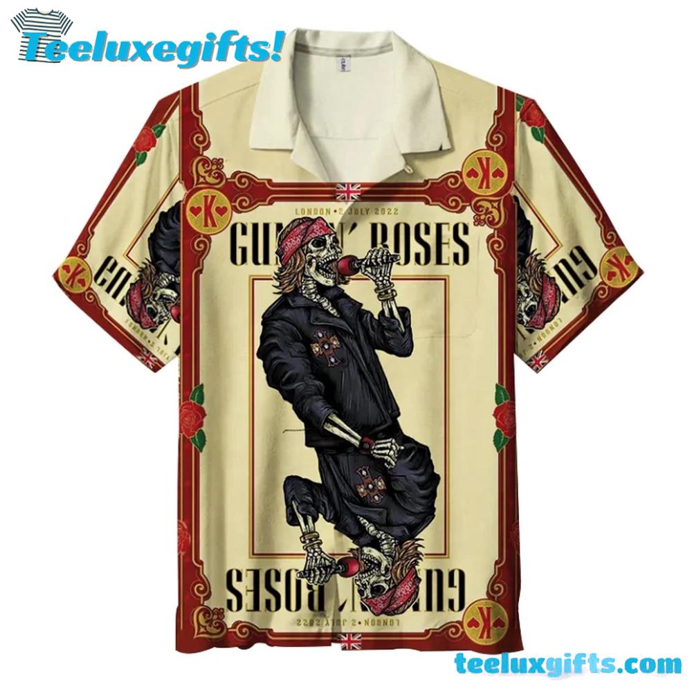 Guns N’ Roses Skeleton Rockstar Hawaiian Shirt