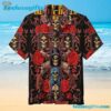 Guns N' Roses Skull Roses Summer Aloha Hawaiian Shirt