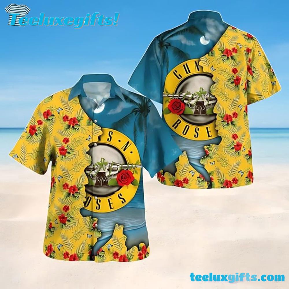 Guns N’ Roses Tropical Paradise Hawaiian Shirt