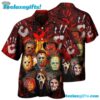Halloween Horror Movie Characters Blood Scary Hawaiian Shirt