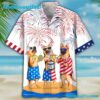 Happy Independence Day USA Funny German Shepherd Hawaiian Shirt