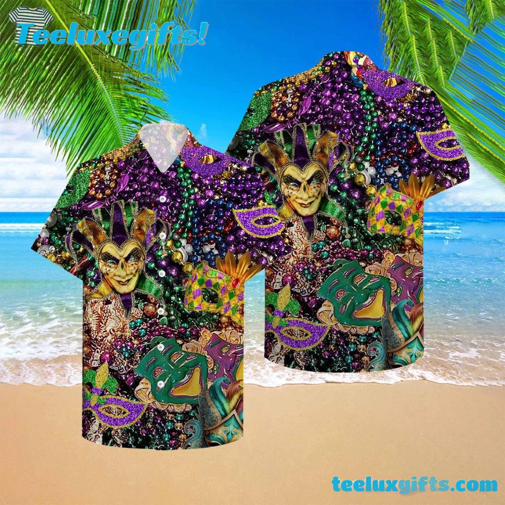 Happy Mardi Gras Unisex Soft Hawaii Shirts Happy Mardi Gras Unisex Soft Hawaii Shirts