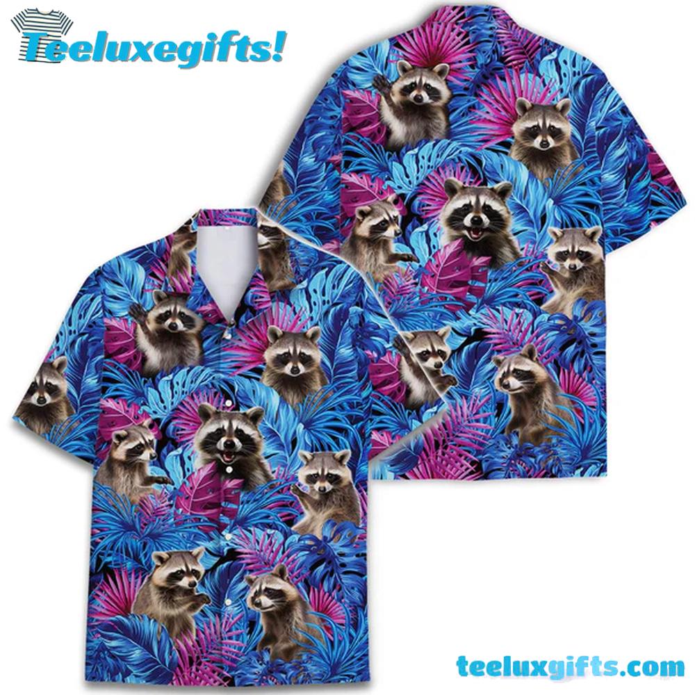 Hawaiian Raccoon Tropical Hawaiian Shirt Hawaiian Raccoon Tropical Hawaiian Shirt