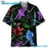 Hockey Neon Light Hawaiian Shirt