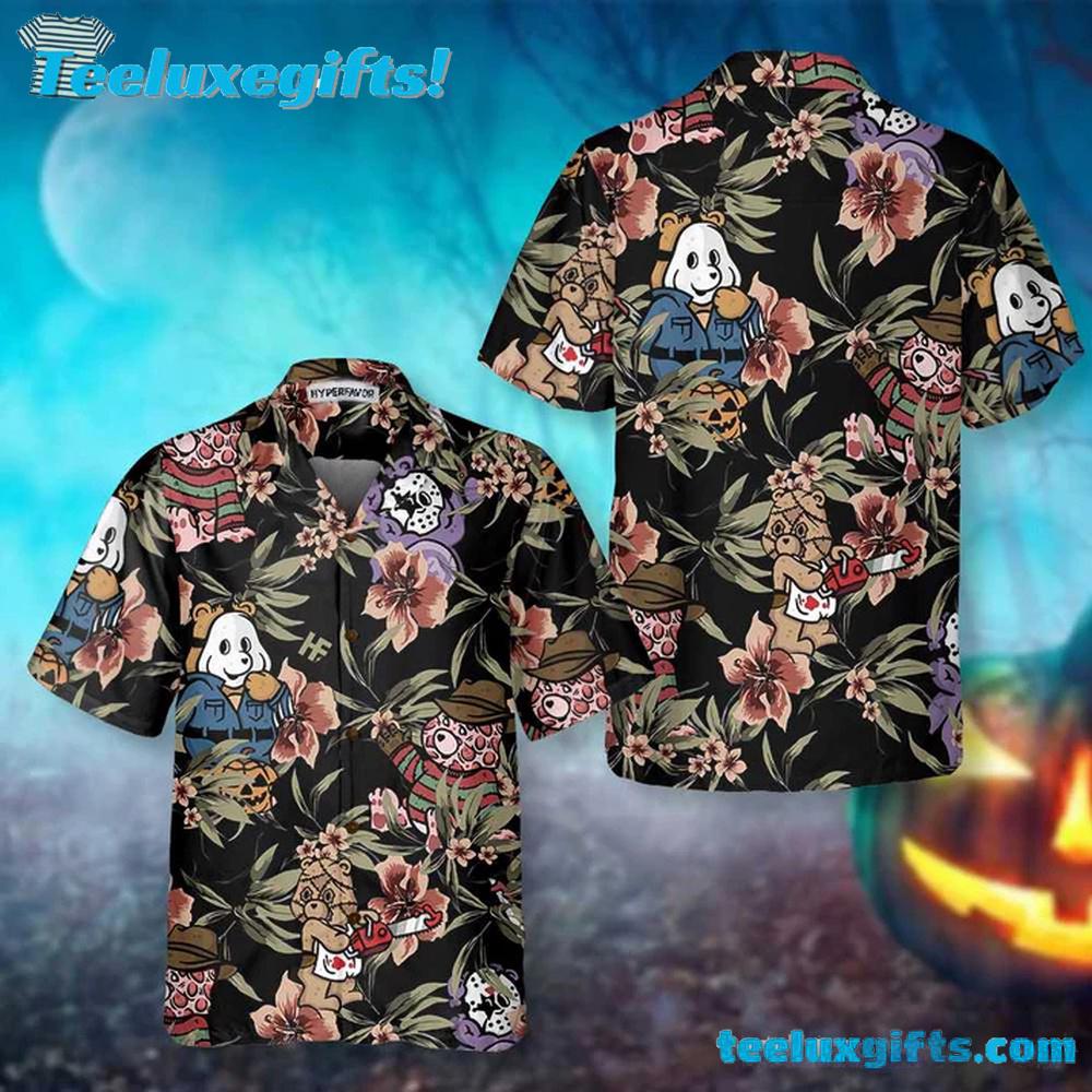 Horror Movie Characters Scare Dogs Halloween Hawaiian Shirt