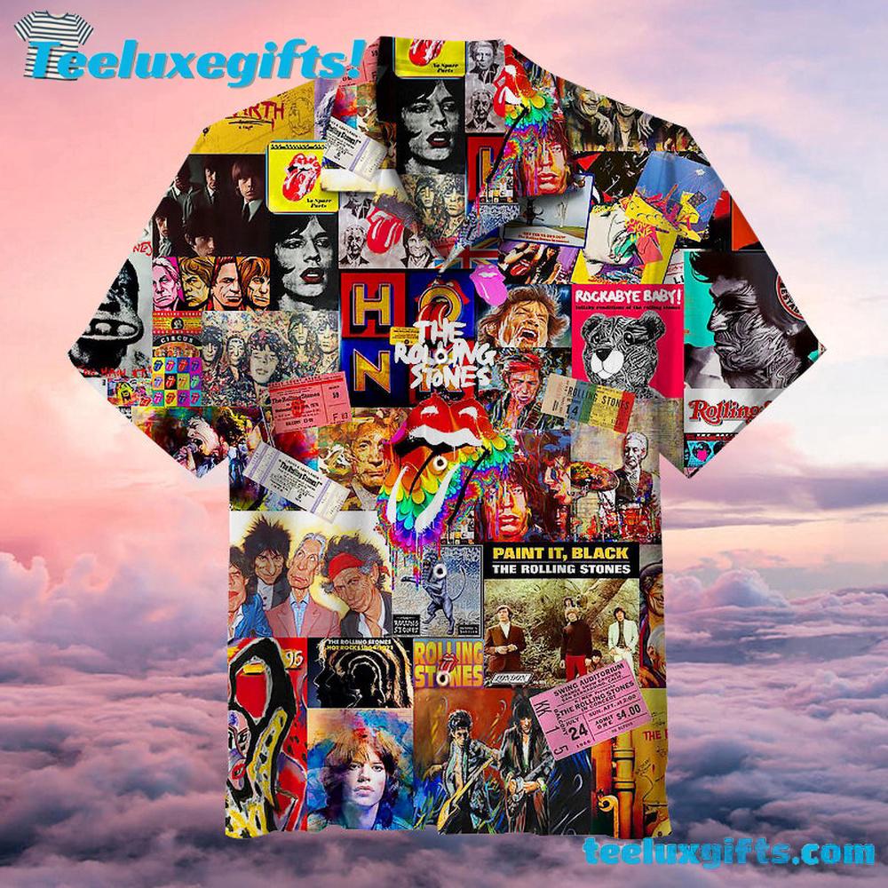 Iconic Stones Collage Summer Aloha Hawaiian Shirt