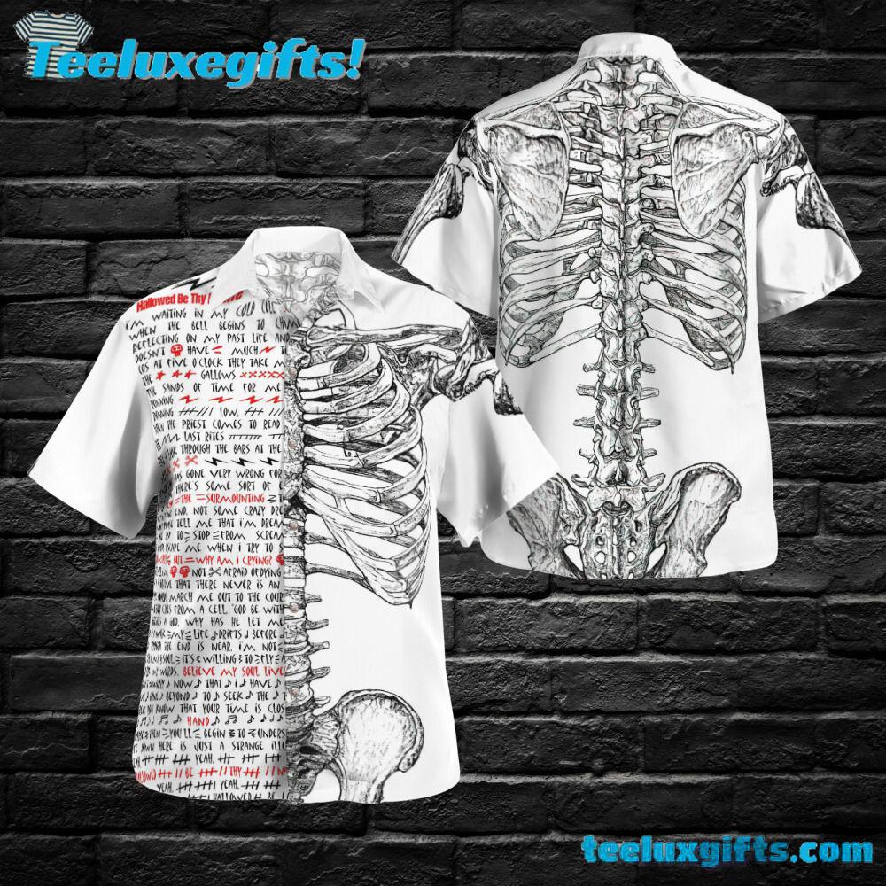 Iron Maiden Hallowed Be Thy Name Mental Summer Aloha Hawaiian Shirt