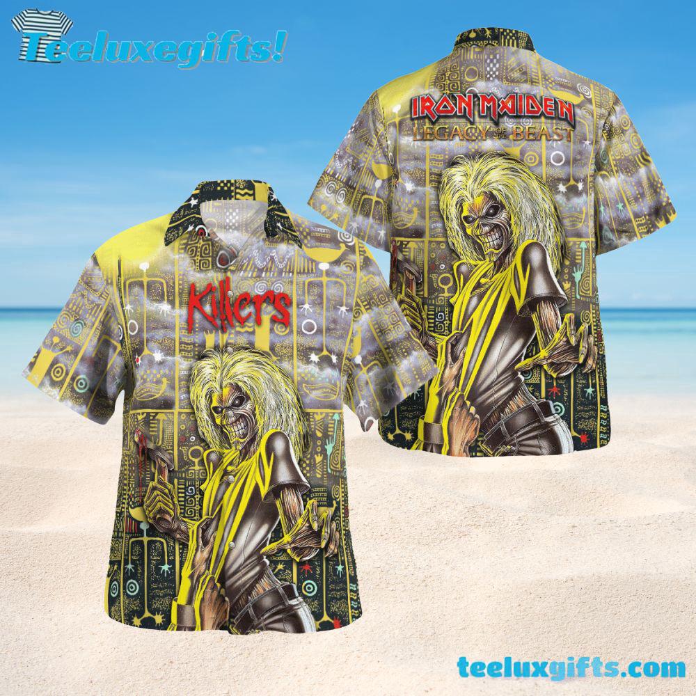 Iron Maiden Killers Legacy Summer Aloha Hawaiian Shirt