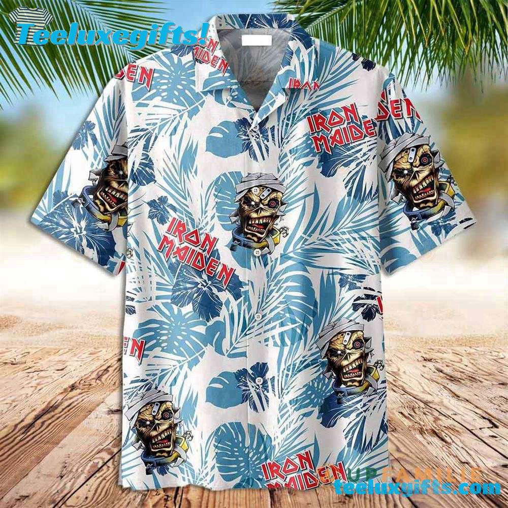 Iron Maiden Tropical Reaper Summer Aloha Hawaiian Shirt