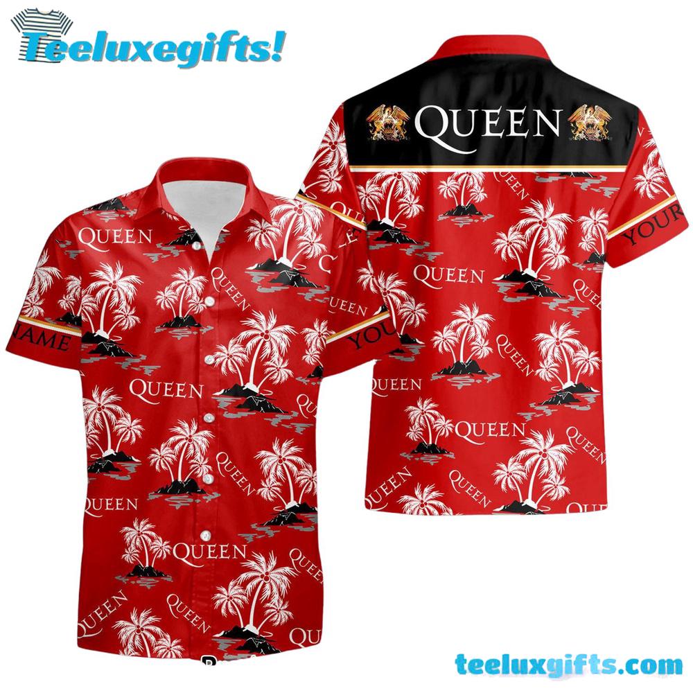Island Majesty Custom Queen Band Summer Aloha Hawaiian Shirt