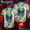 Jacksonville Jaguars NFL Skull And Flower Pattern Metallica Summer Aloha Hawaiian Shirt