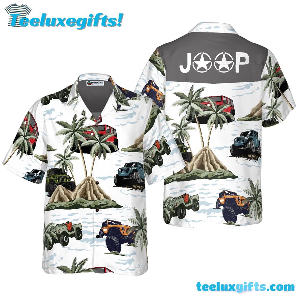 Jeep Car Palm Tree Hawaiian Shirt