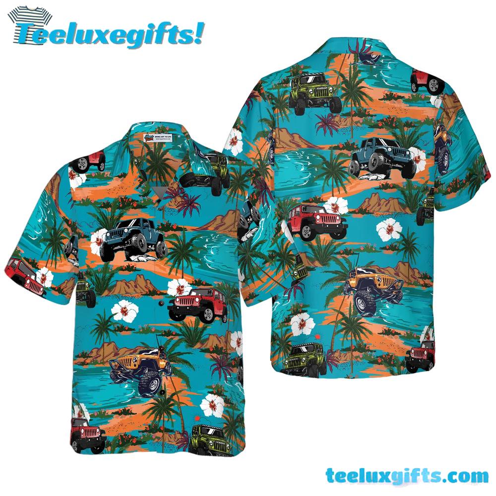 Jeep Car Retro Summer Hawaiian Shirt