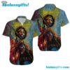 Jimi Hendrix Galaxy Art Summer Aloha Hawaiian Shirt