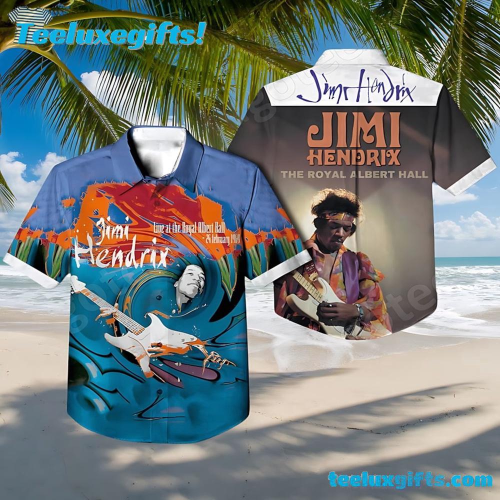 Jimi Hendrix Live At The Royal Albert Hall Summer Aloha Hawaiian Shirt