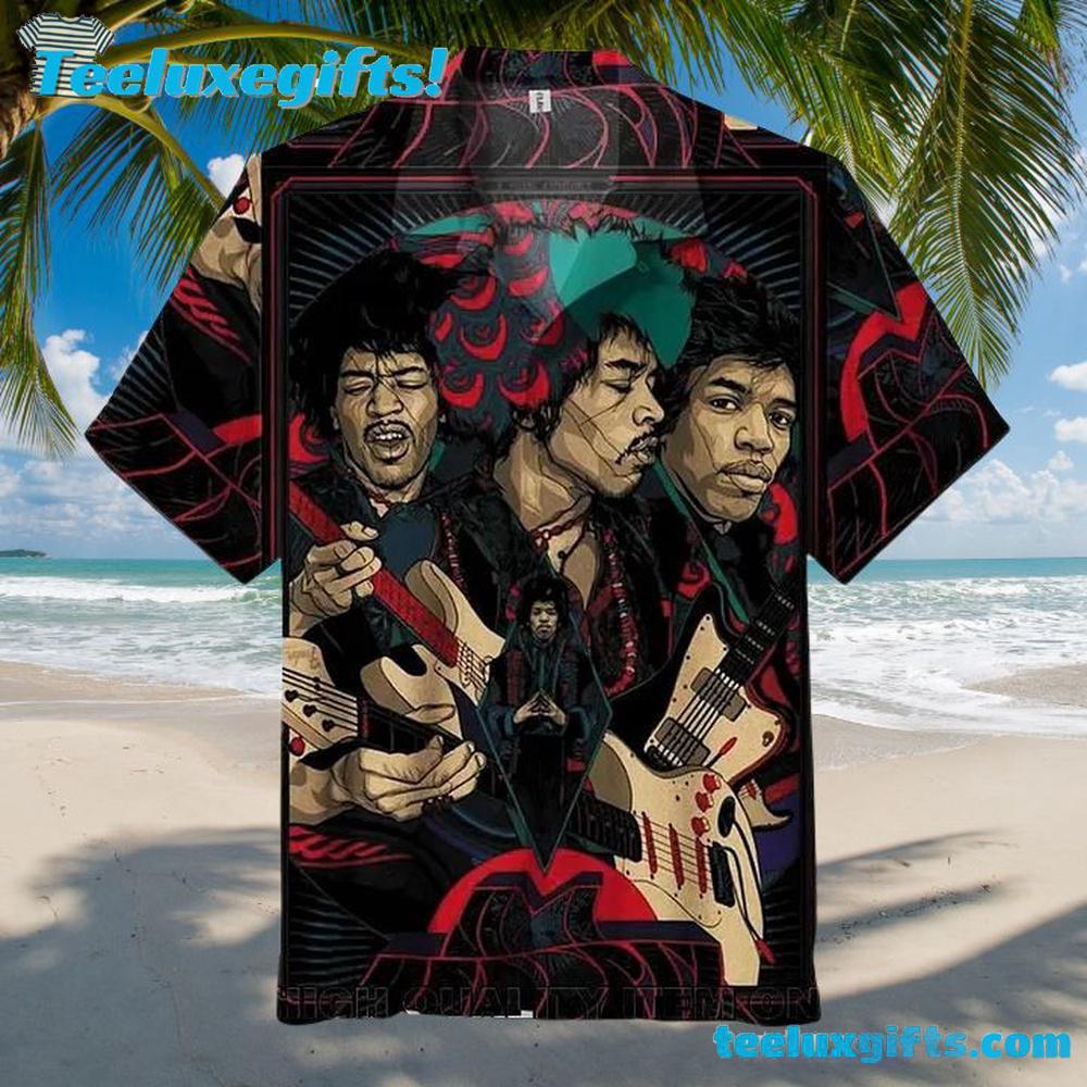 Jimi Hendrix Multi-Image Summer Aloha Hawaiian Shirt