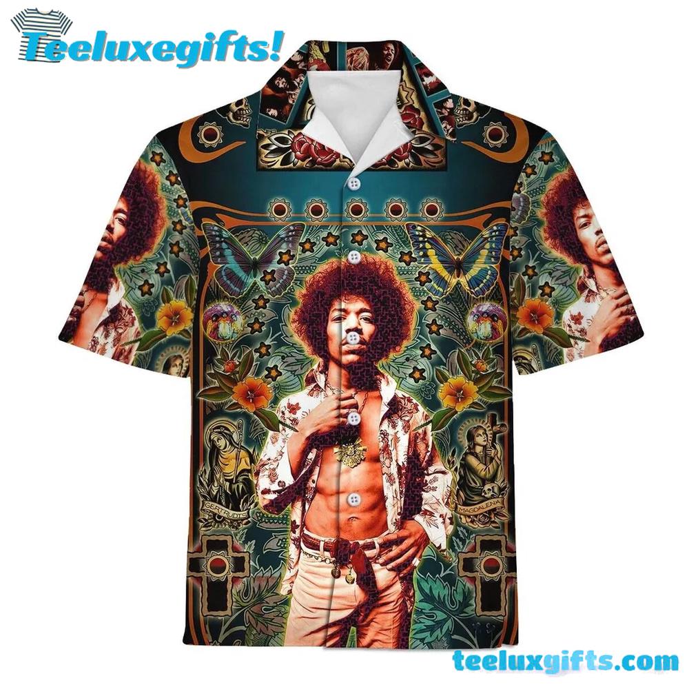 Jimi Hendrix Music Summer Aloha Hawaiian Shirt