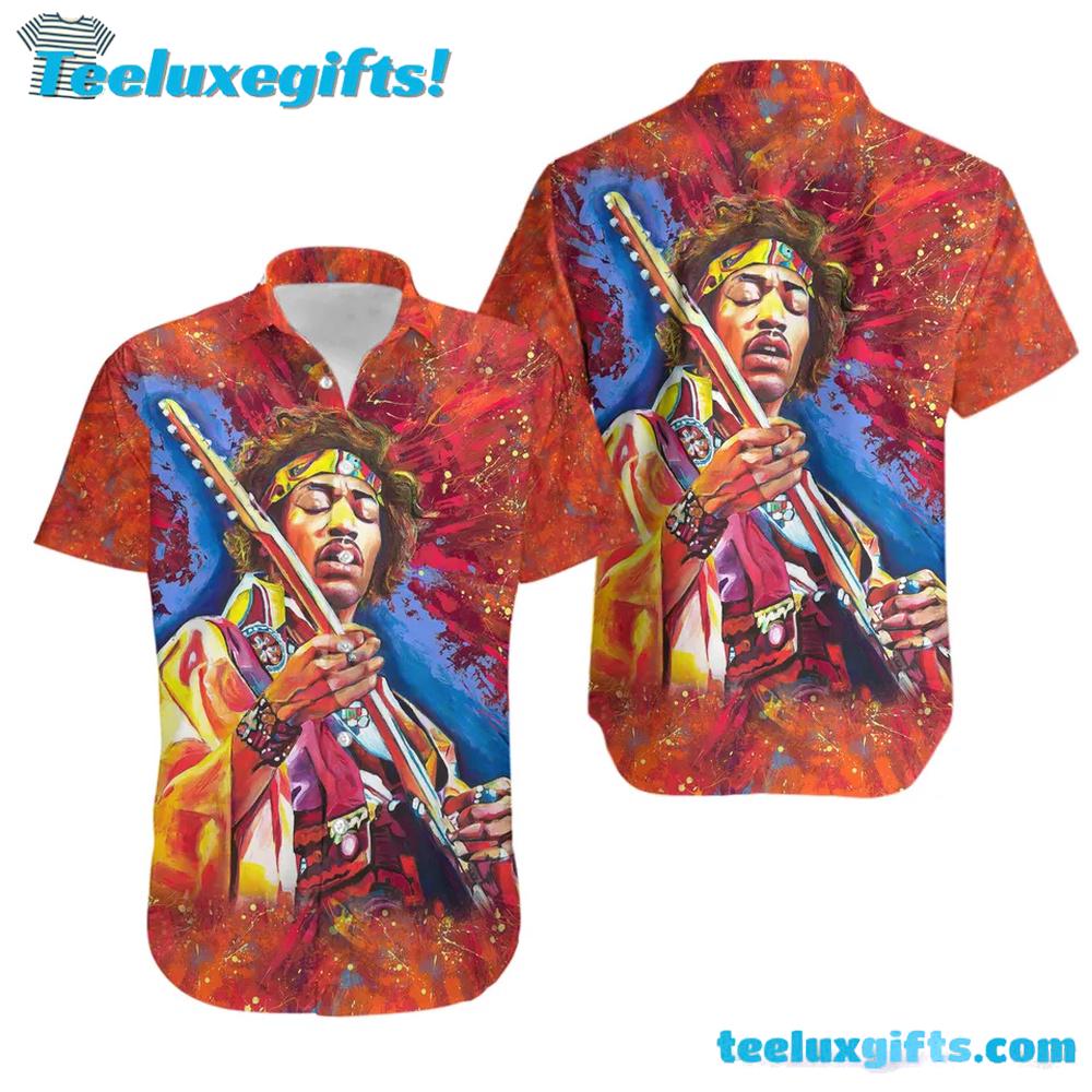 Jimi Hendrix Rock Music Summer Aloha Hawaiian Shirt