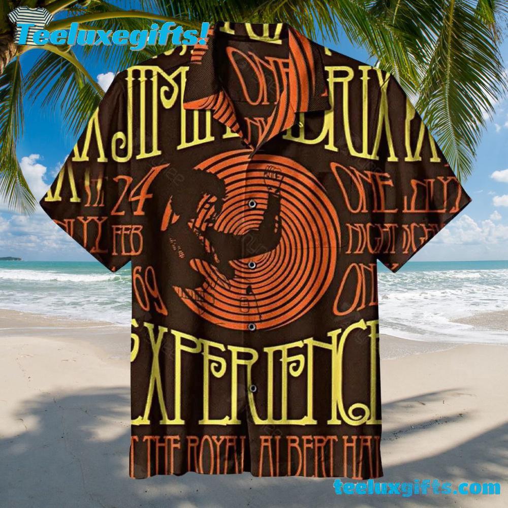 Jimi Hendrix Royal Albert Hall Concert Summer Aloha Hawaiian Shirt