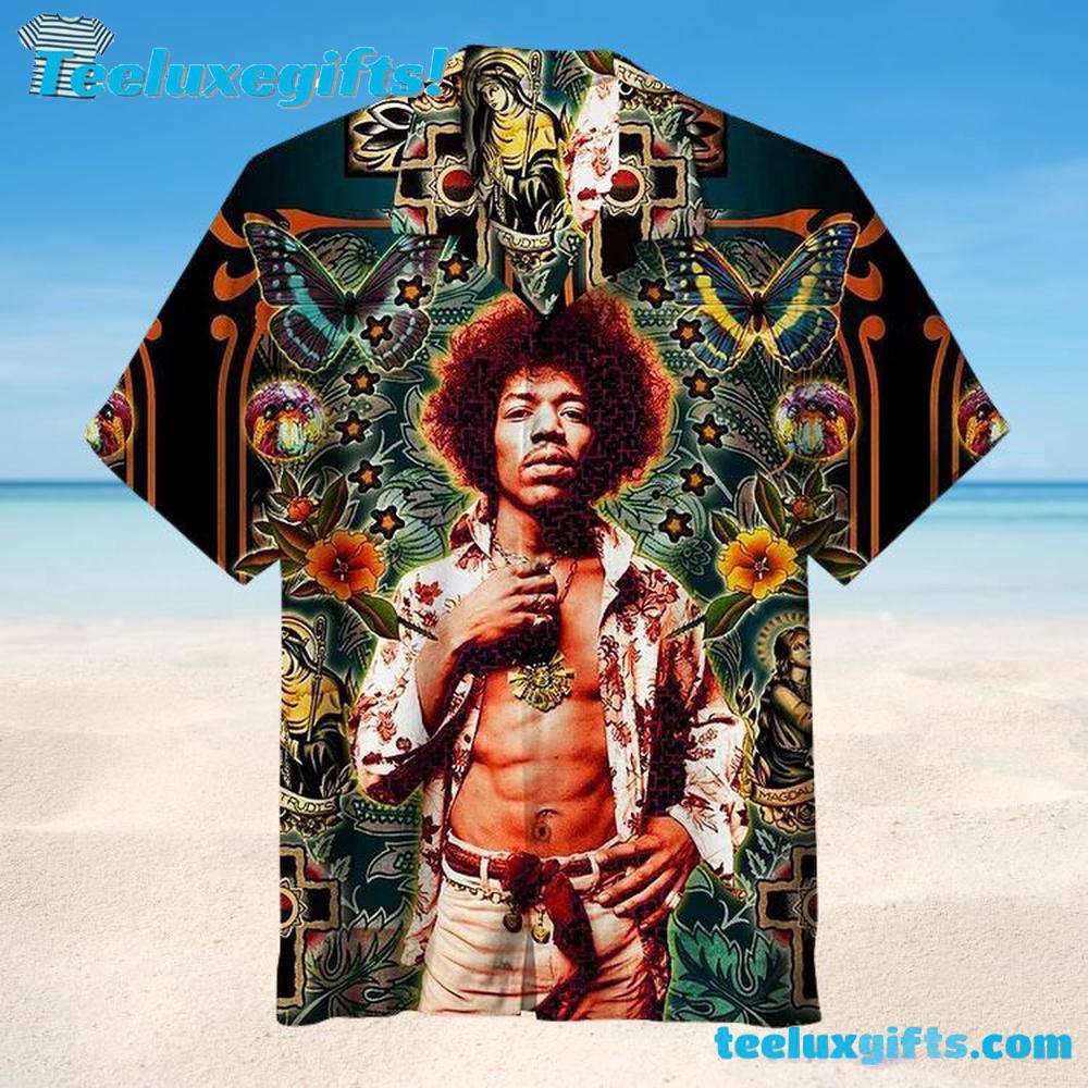 Jimi Hendrix Vibrant Icons Summer Aloha Hawaiian Shirt